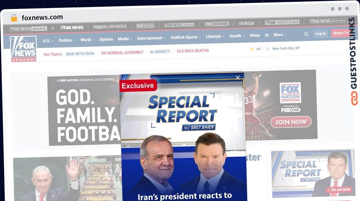 Publish Guest Post on foxnews.com