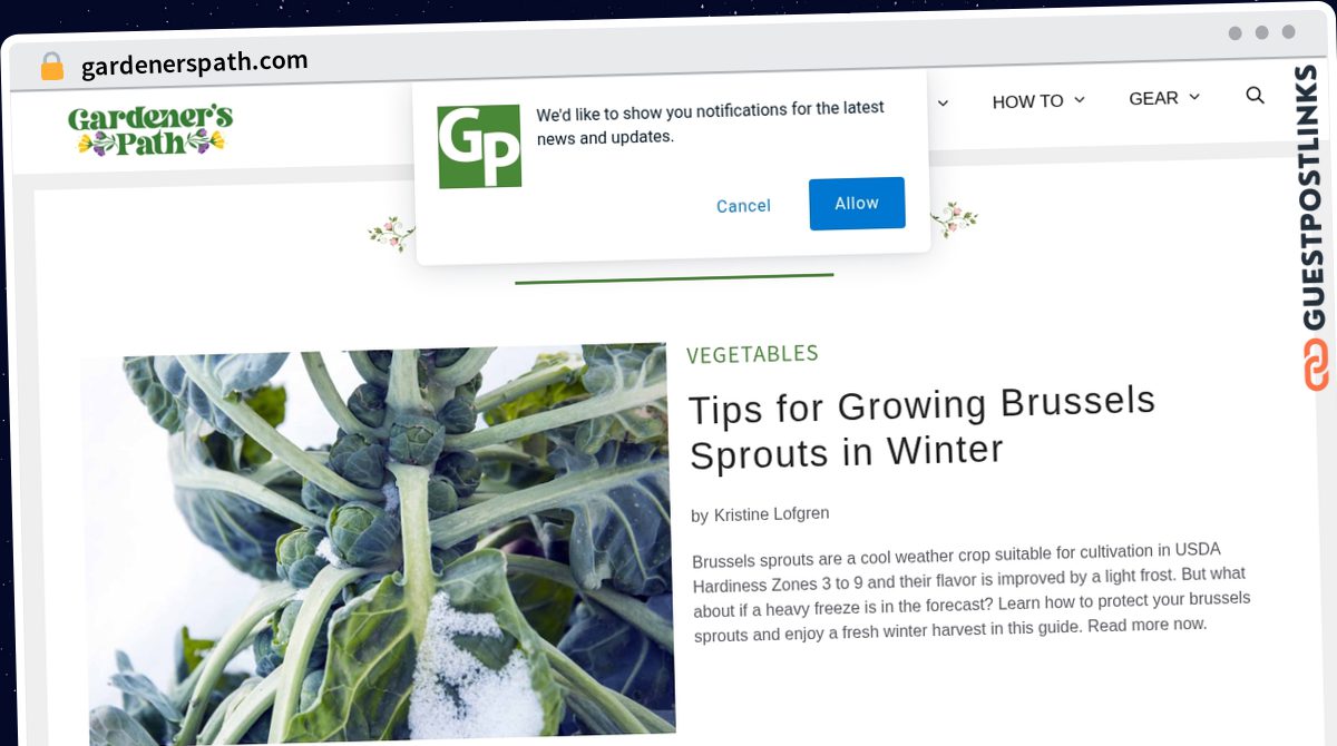 Publish Guest Post on gardenerspath.com