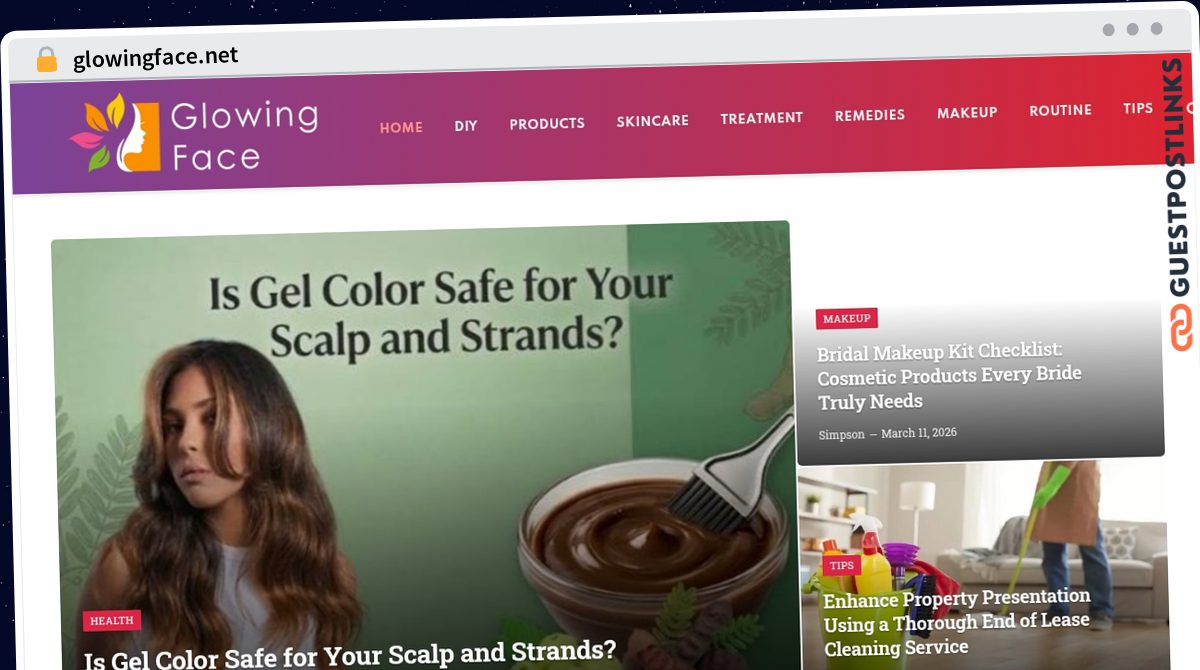 Publish Guest Post on glowingface.net
