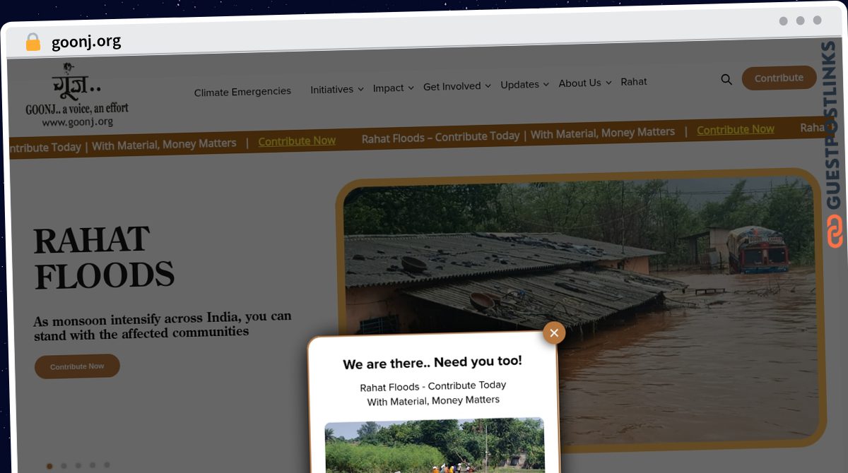 Publish Guest Post on goonj.org