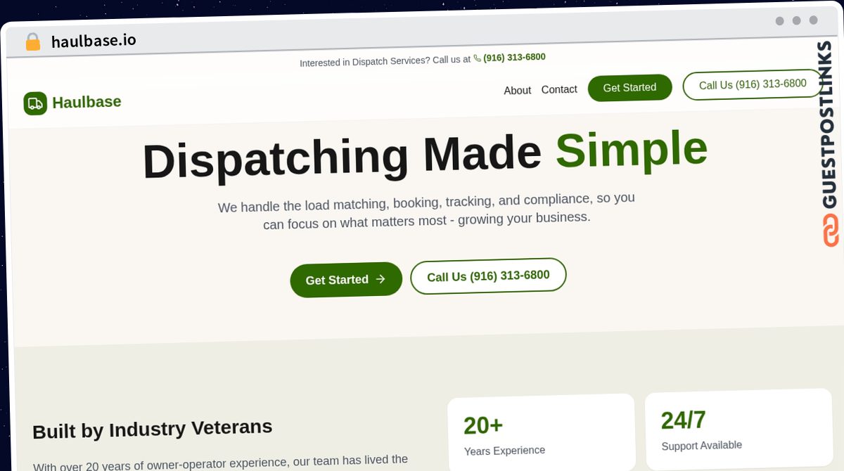 Publish Guest Post on haulbase.io