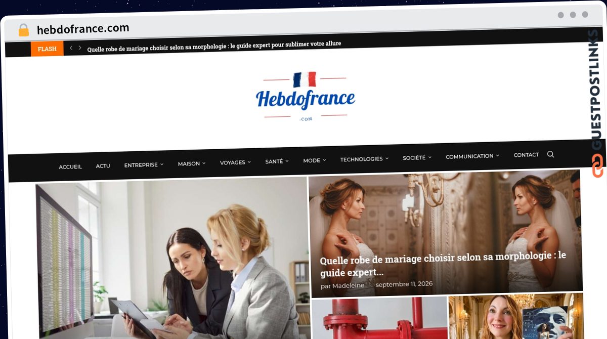 Publish Guest Post on hebdofrance.com