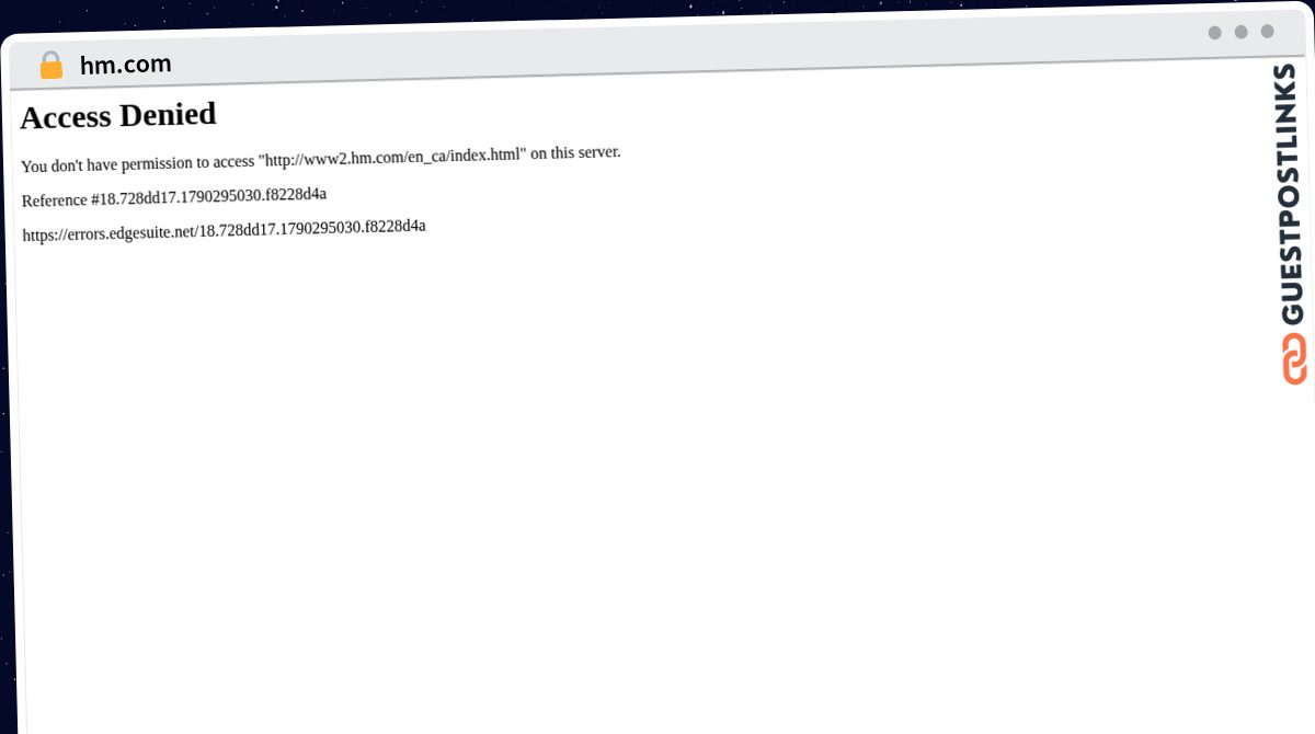 Publish Guest Post on hm.com