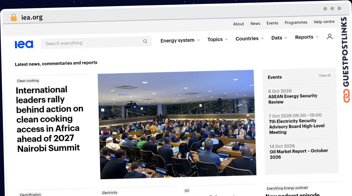 Publish Guest Post on iea.org