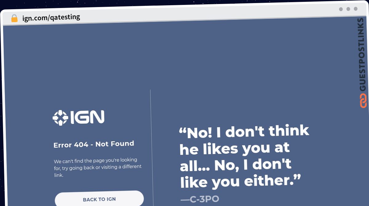 Publish Guest Post on ign.com/qatesting