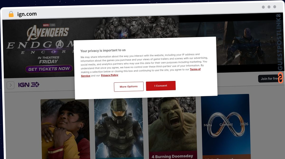 Publish Guest Post on ign.com