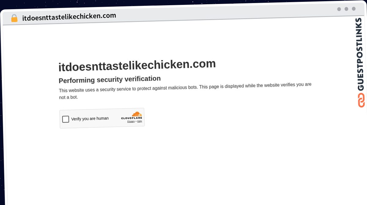 Publish Guest Post on itdoesnttastelikechicken.com