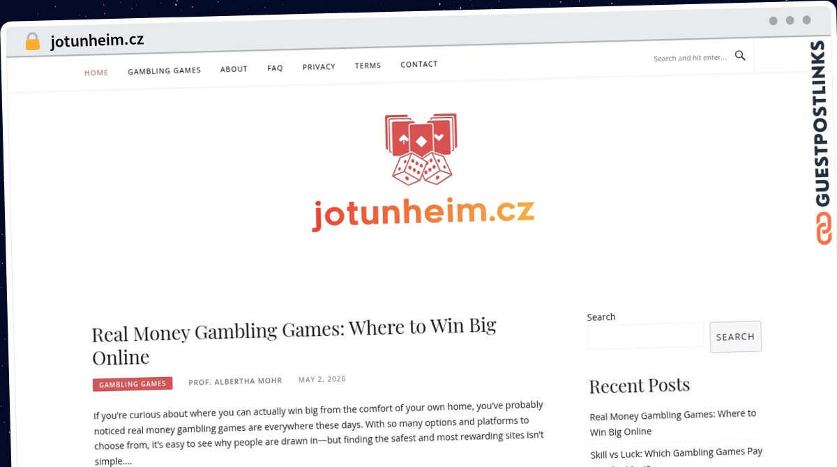 Publish Guest Post on jotunheim.cz