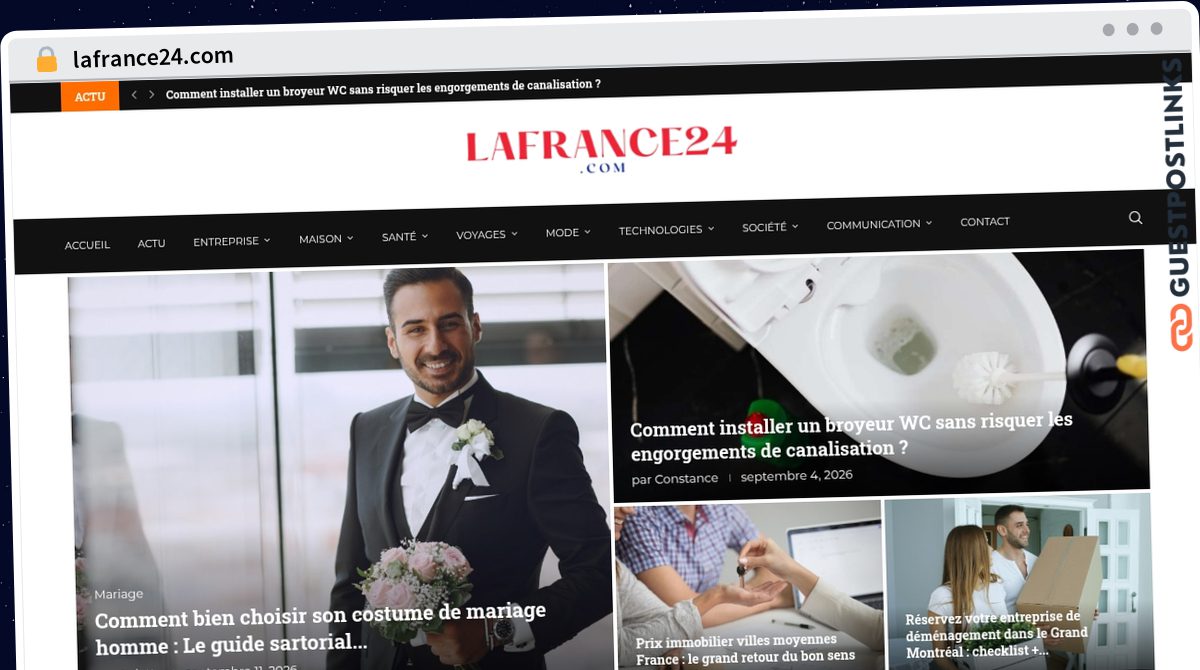 Publish Guest Post on lafrance24.com