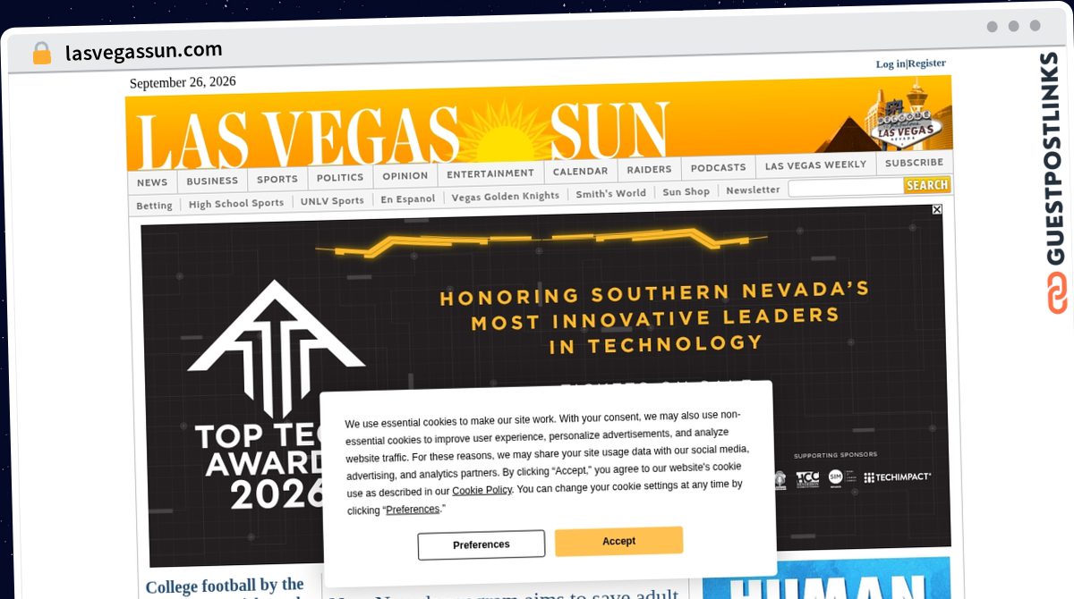 Publish Guest Post on lasvegassun.com