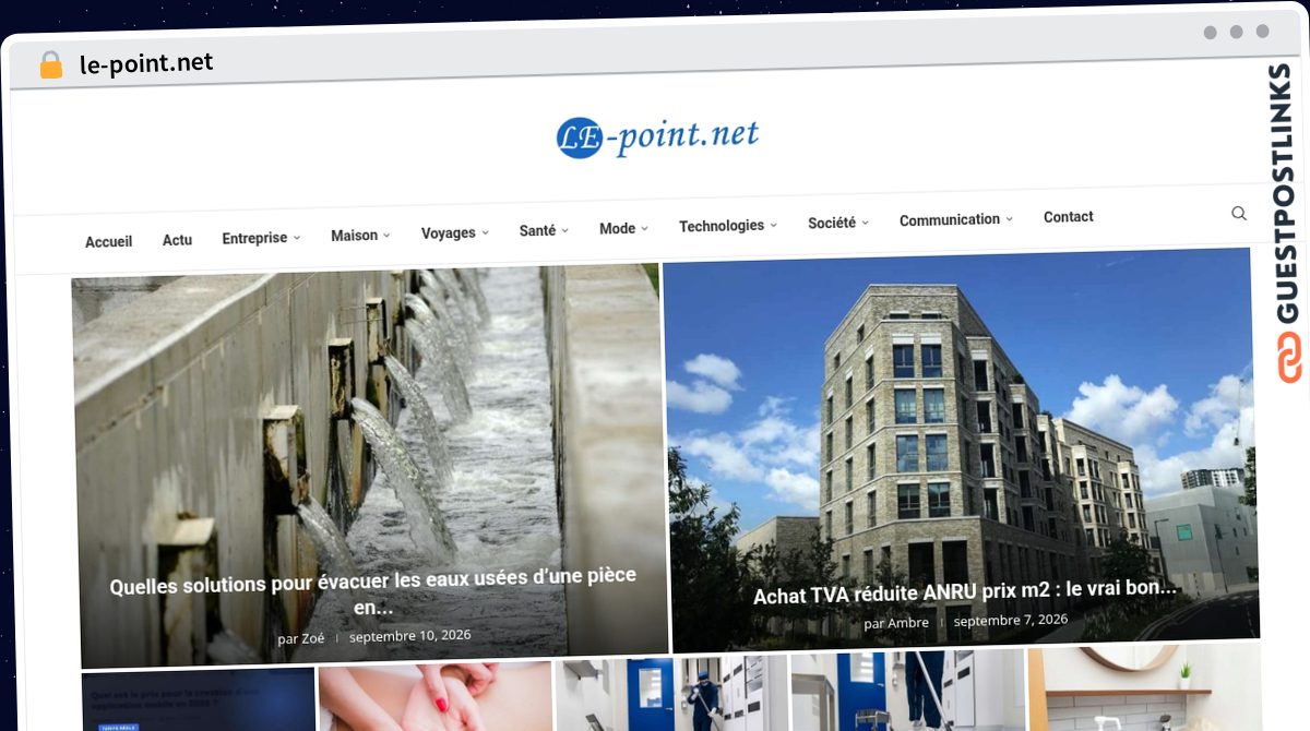 Publish Guest Post on le-point.net