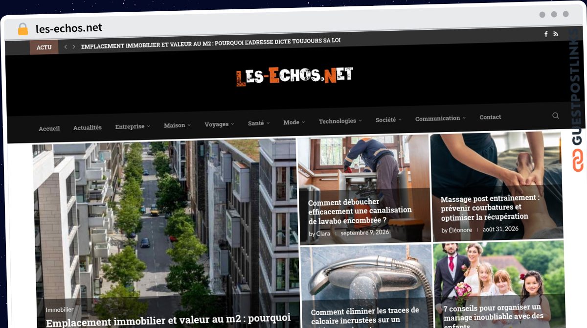 Publish Guest Post on les-echos.net