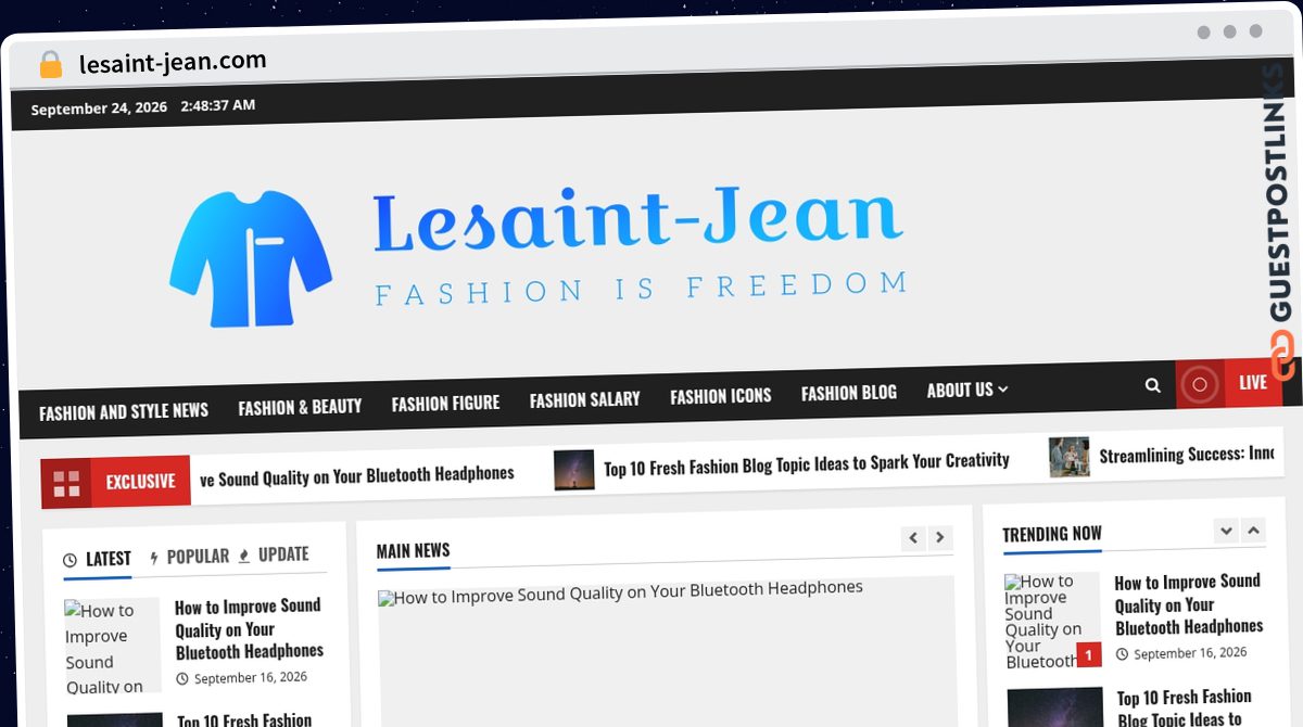 Publish Guest Post on lesaint-jean.com