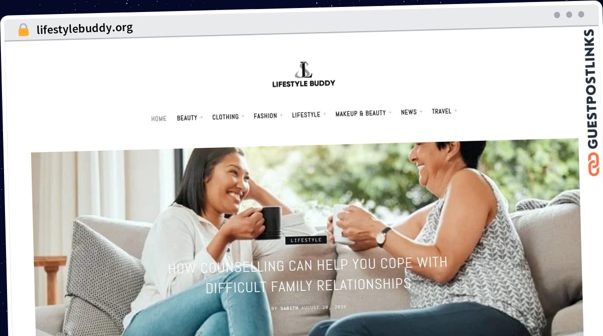 Publish Guest Post on lifestylebuddy.org