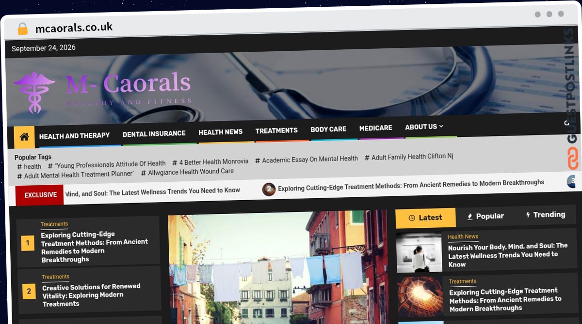 Publish Guest Post on mcaorals.co.uk