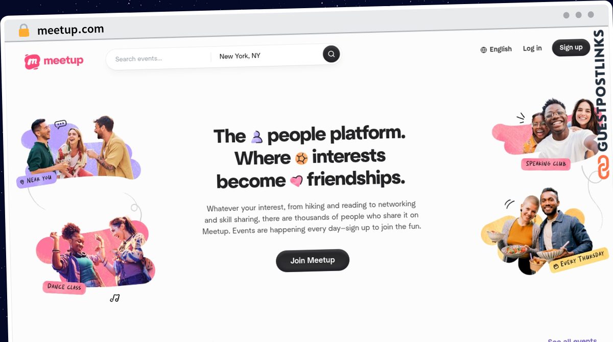 Publish Guest Post on meetup.com
