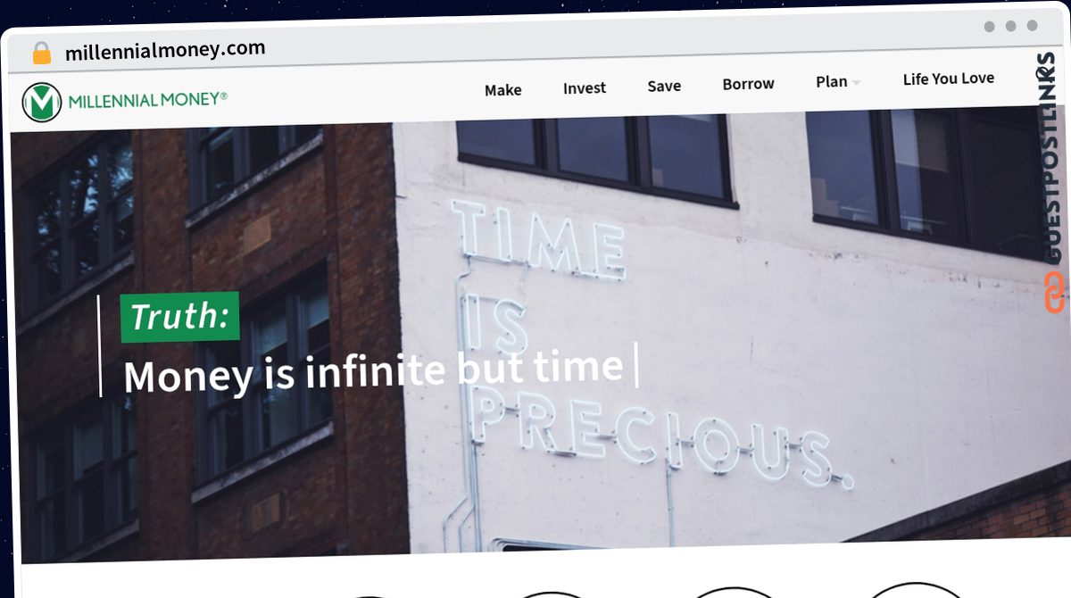 Publish Guest Post on millennialmoney.com