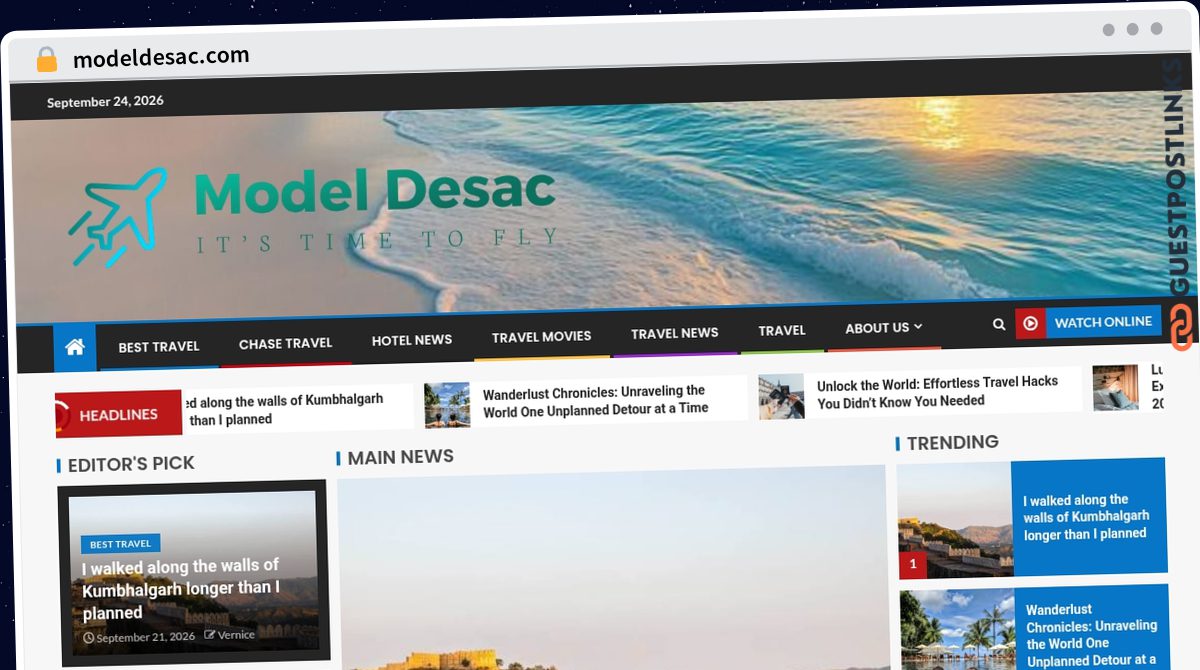 Publish Guest Post on modeldesac.com