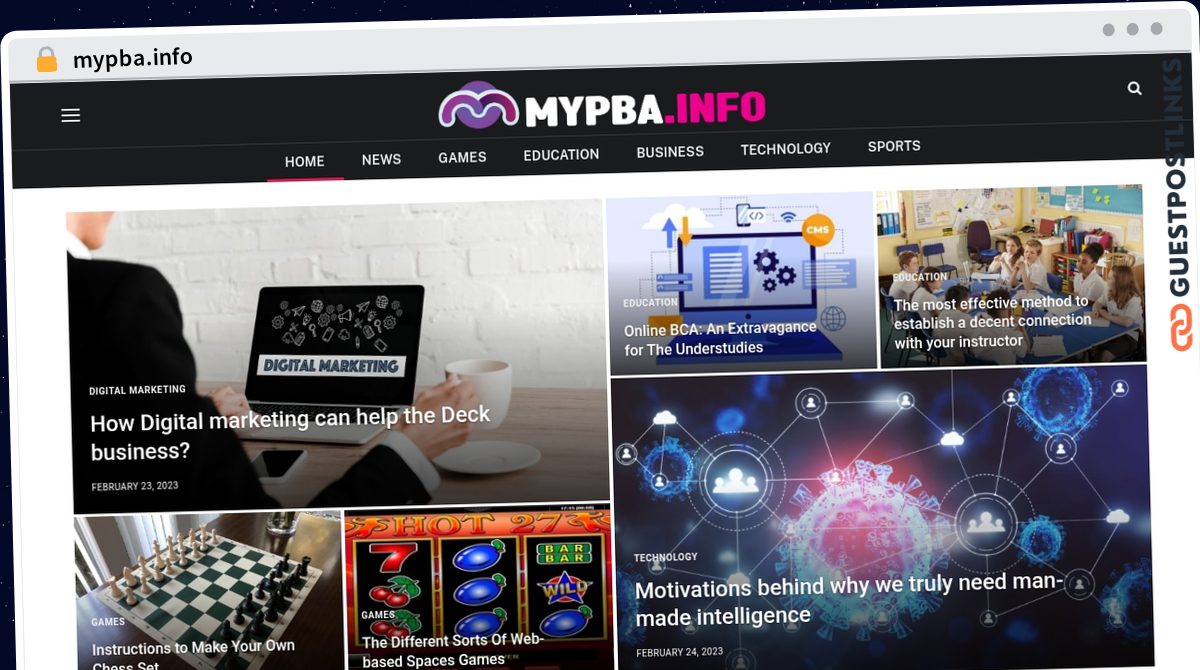 Publish Guest Post on mypba.info