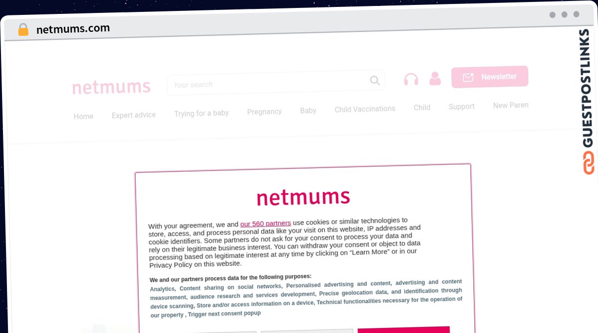 Publish Guest Post on netmums.com