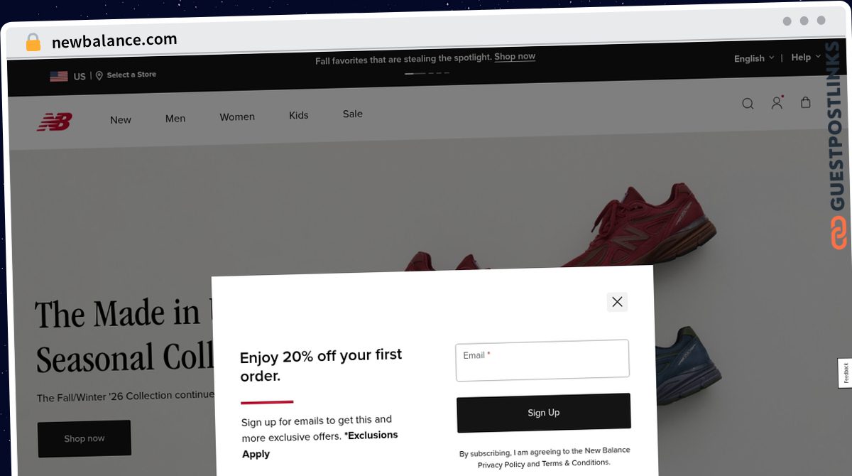 Publish Guest Post on newbalance.com