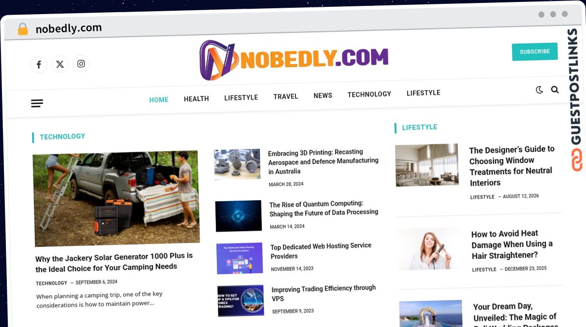 Publish Guest Post on nobedly.com