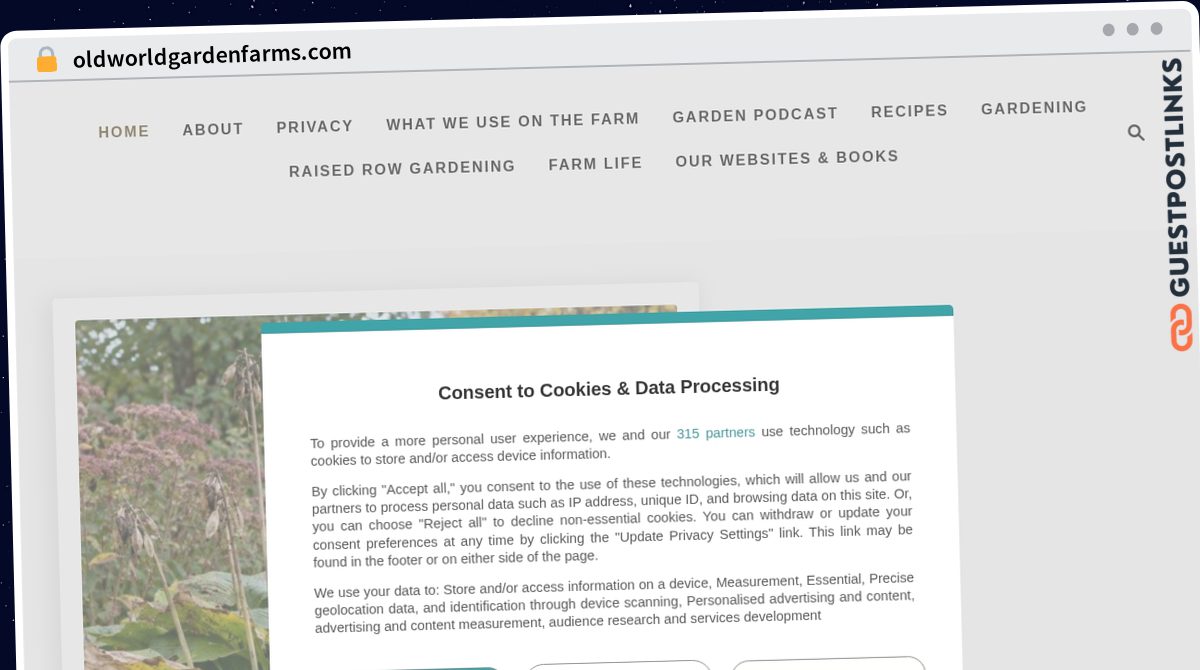 Publish Guest Post on oldworldgardenfarms.com
