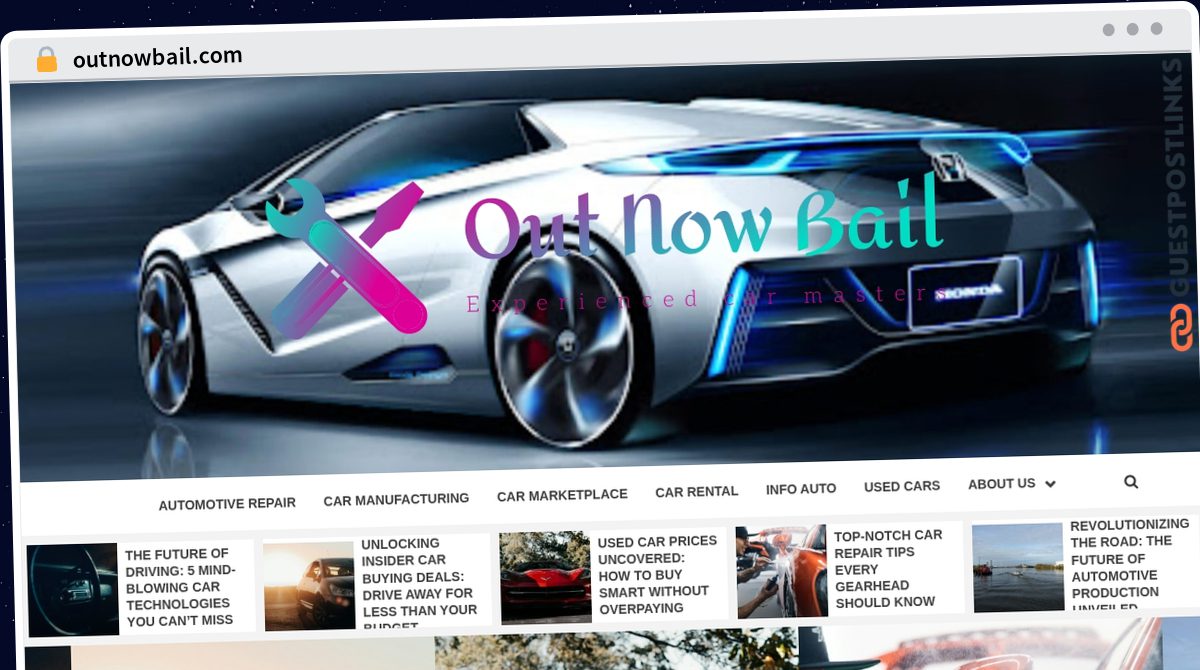 Publish Guest Post on outnowbail.com