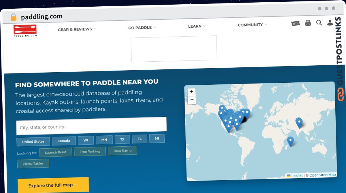 Publish Guest Post on paddling.com