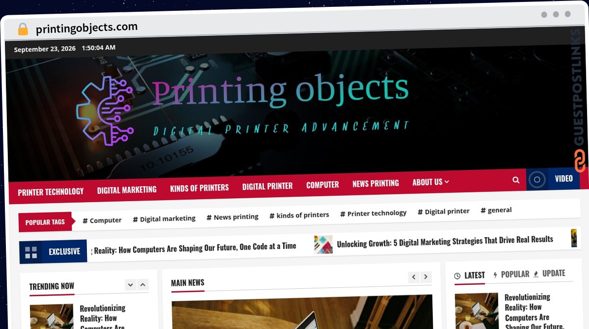Publish Guest Post on printingobjects.com