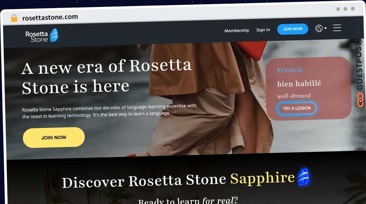 Publish Guest Post on rosettastone.com