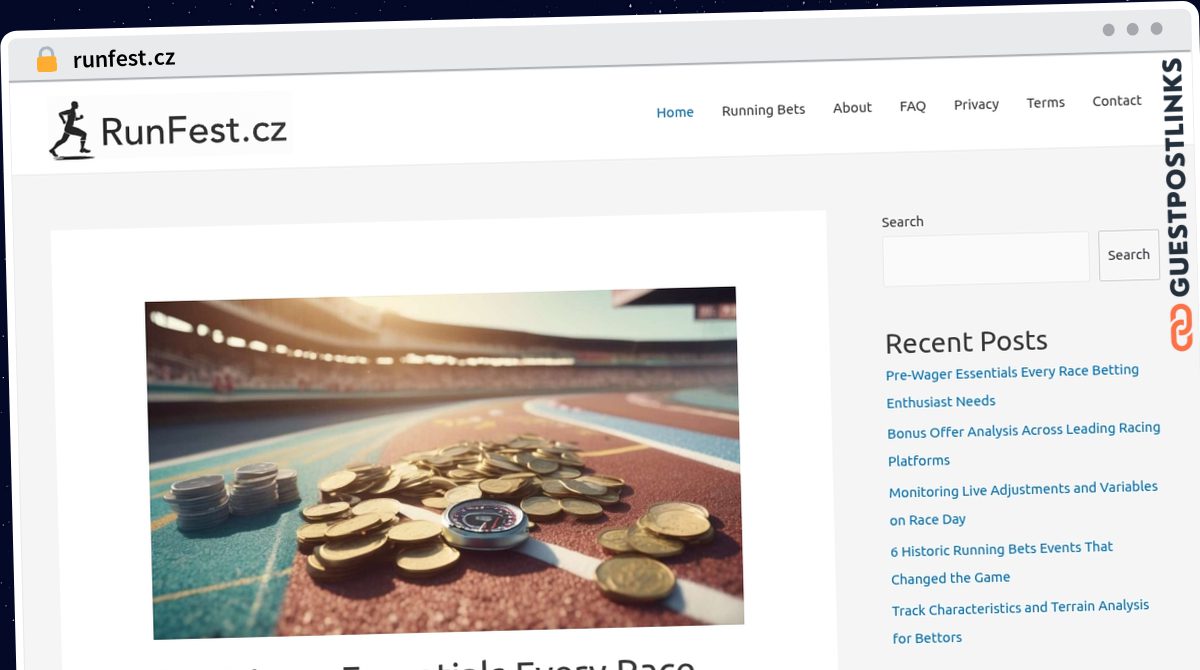 Publish Guest Post on runfest.cz