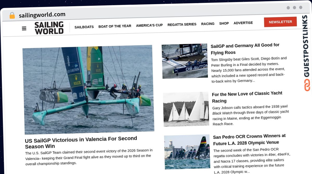 Publish Guest Post on sailingworld.com