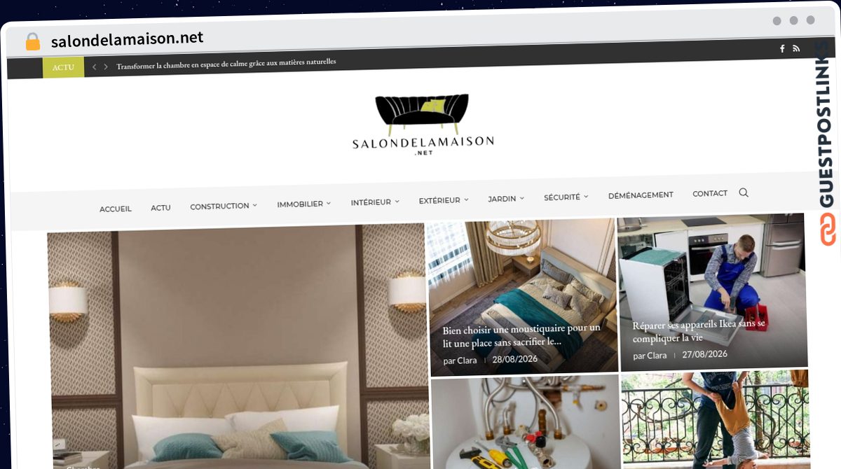 Publish Guest Post on salondelamaison.net