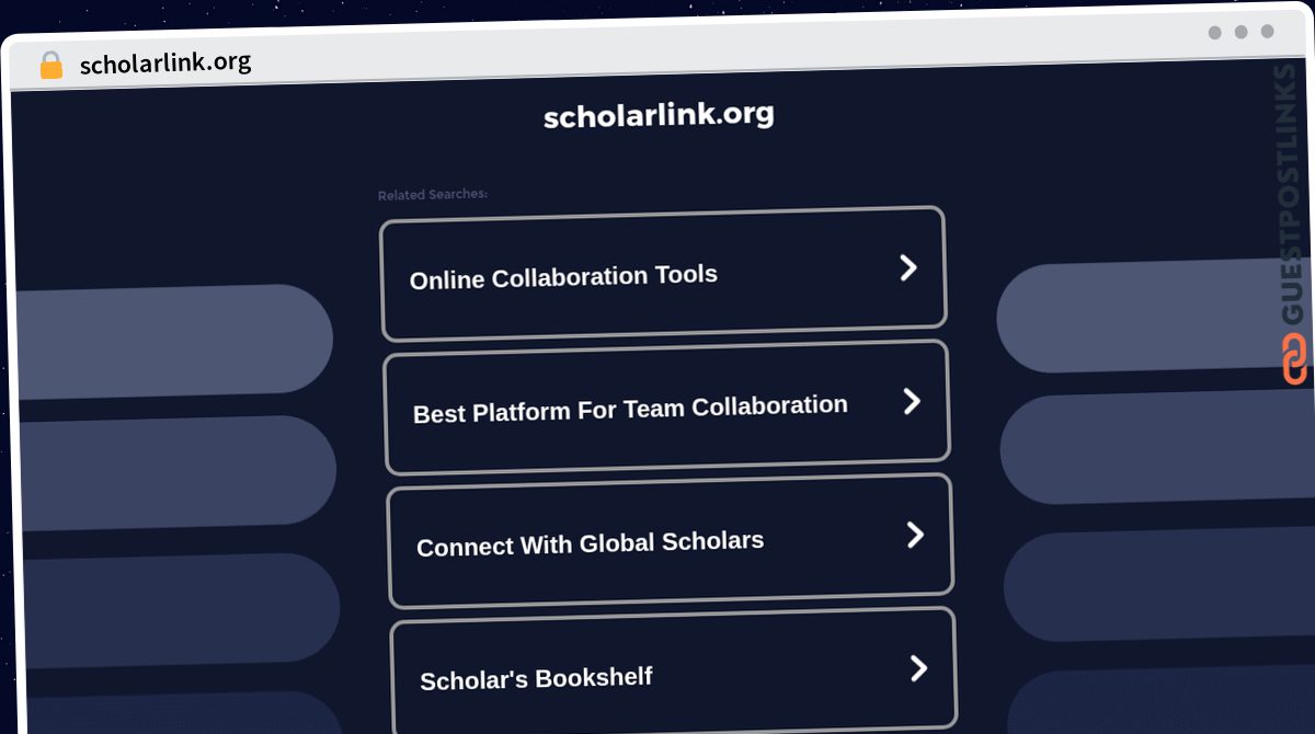 Publish Guest Post on scholarlink.org