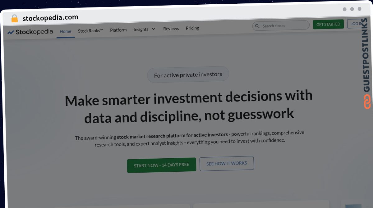 Publish Guest Post on stockopedia.com