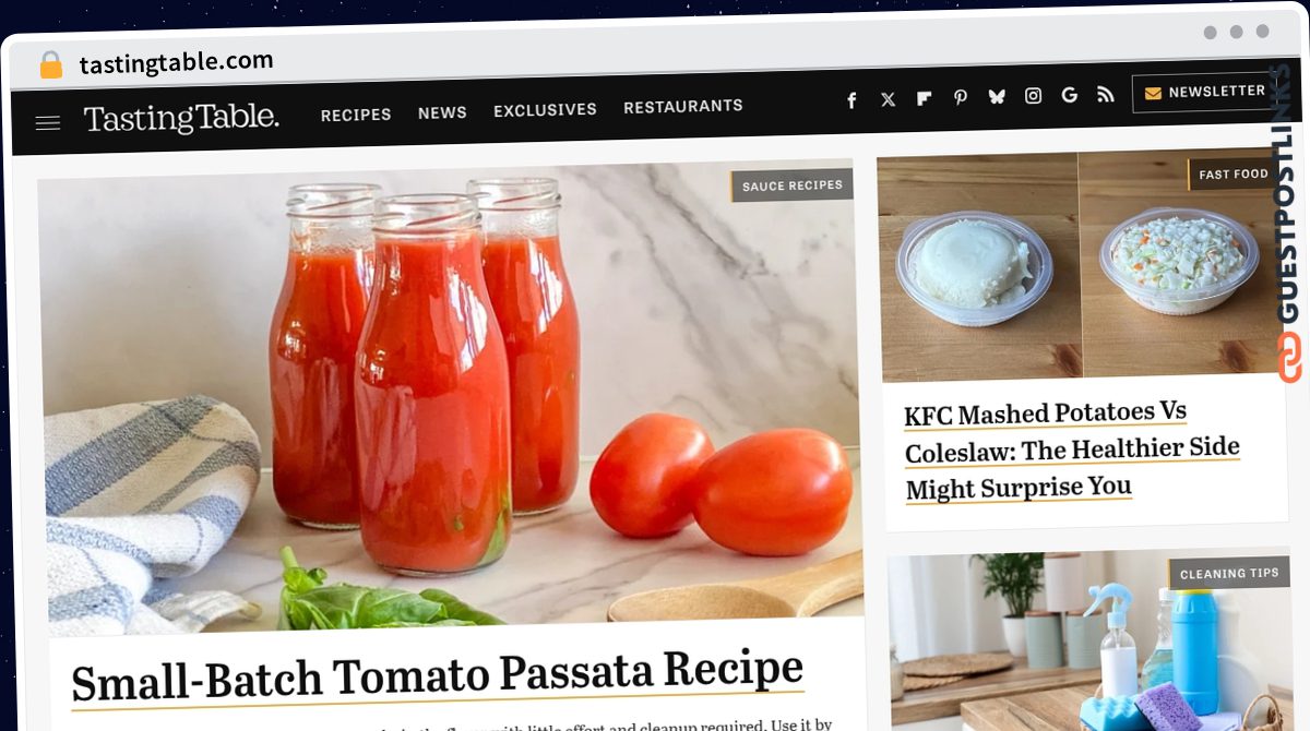 Publish Guest Post on tastingtable.com