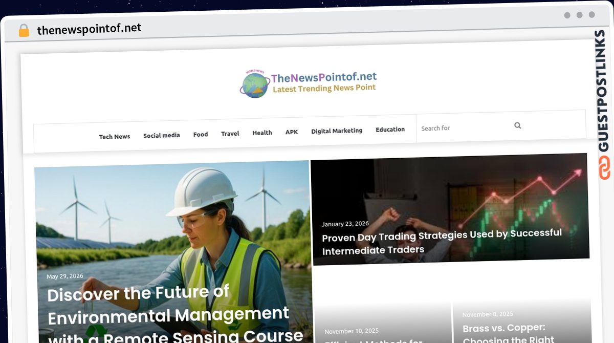 Publish Guest Post on thenewspointof.net