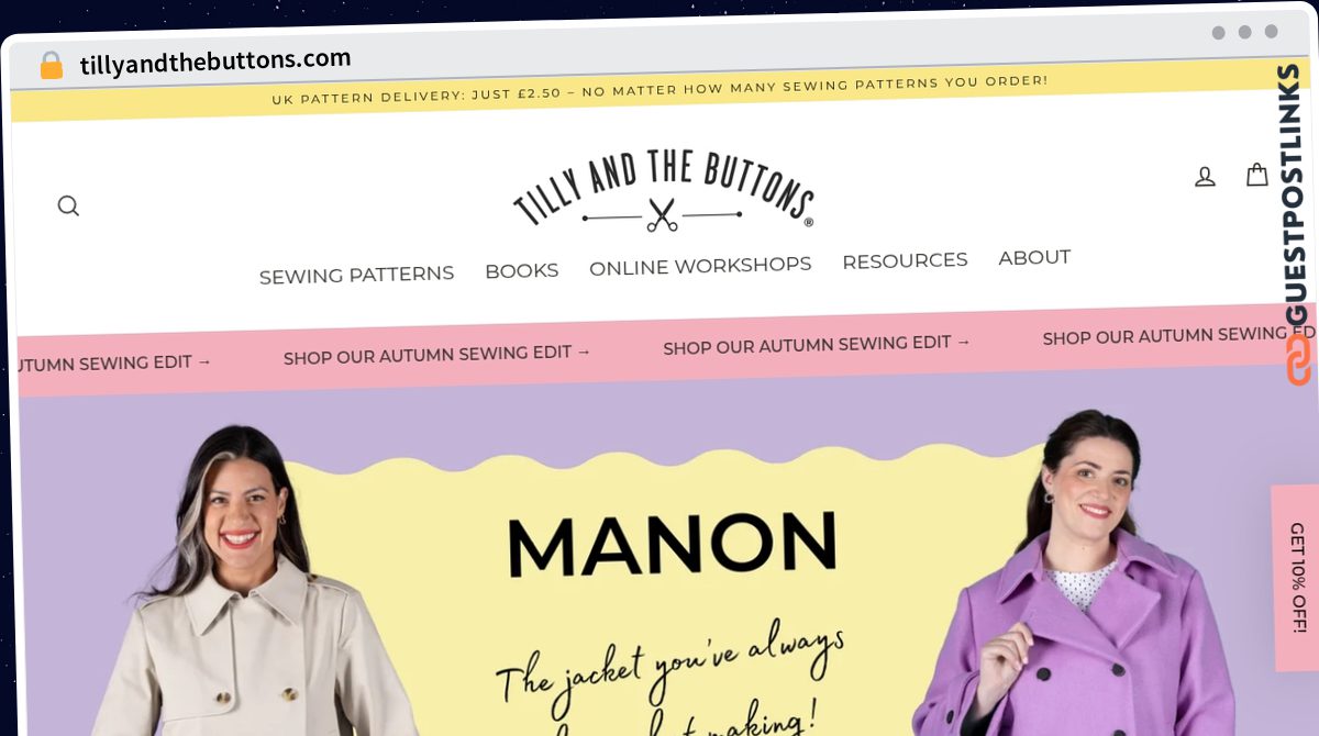 Publish Guest Post on tillyandthebuttons.com