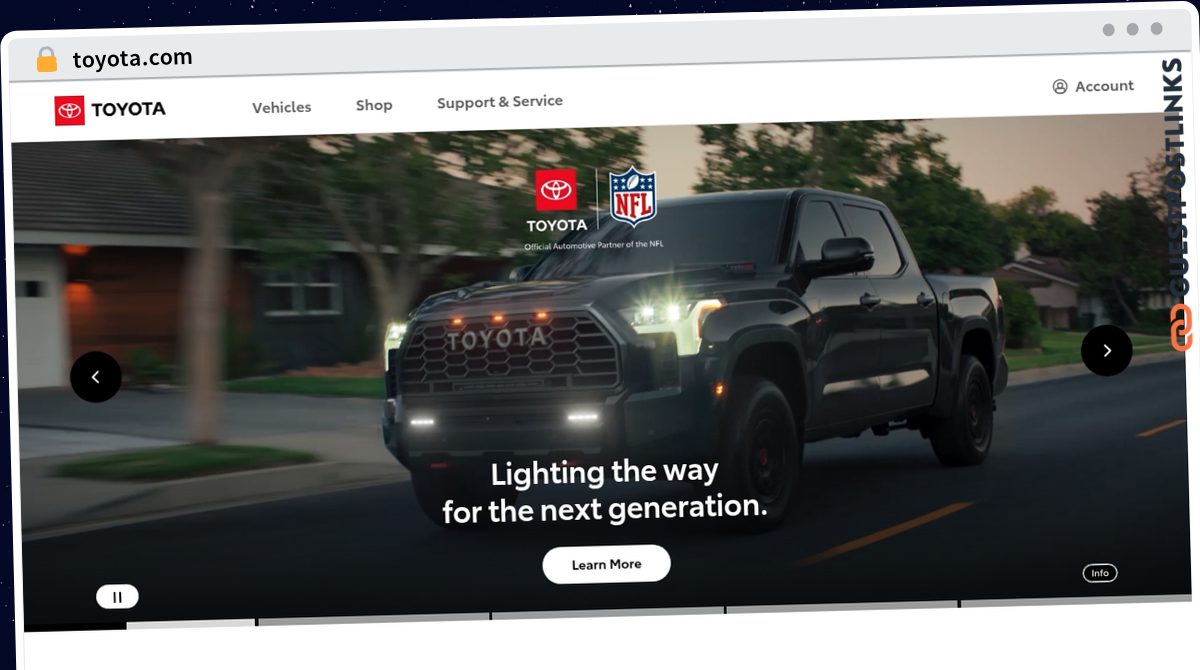 Publish Guest Post on toyota.com