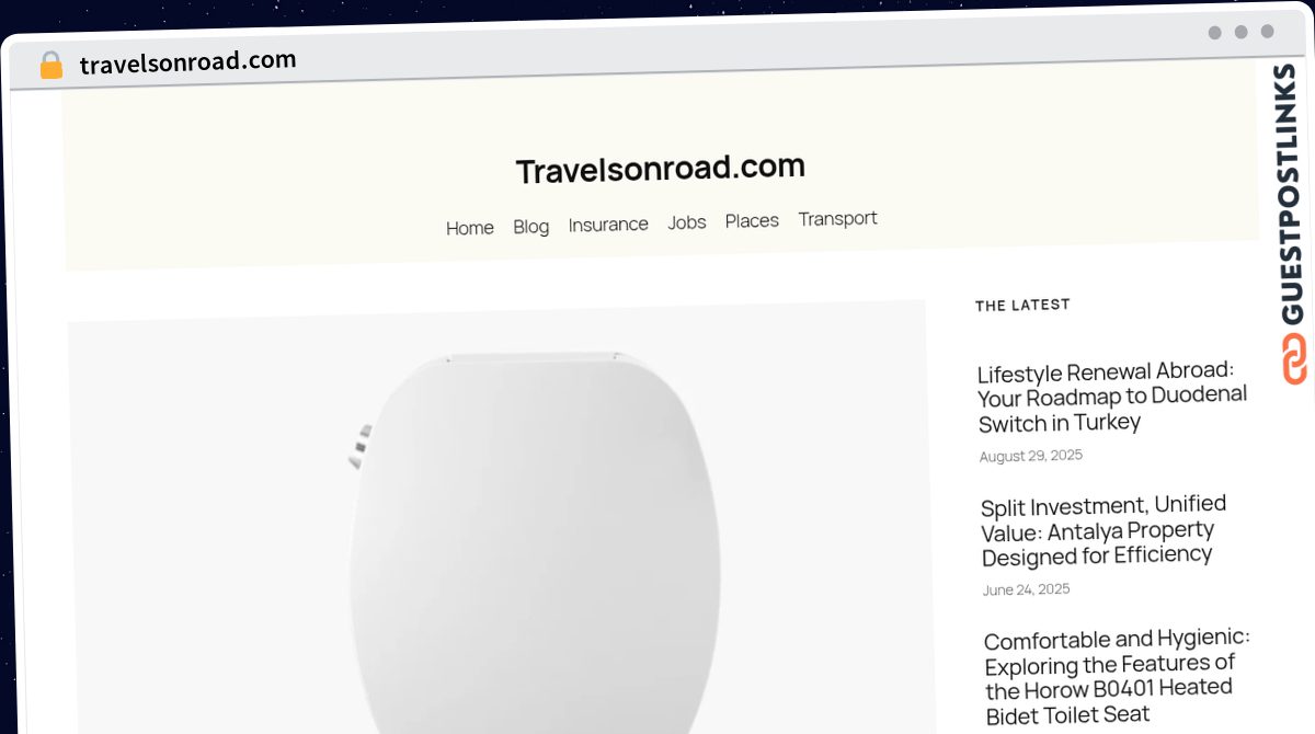 Publish Guest Post on travelsonroad.com
