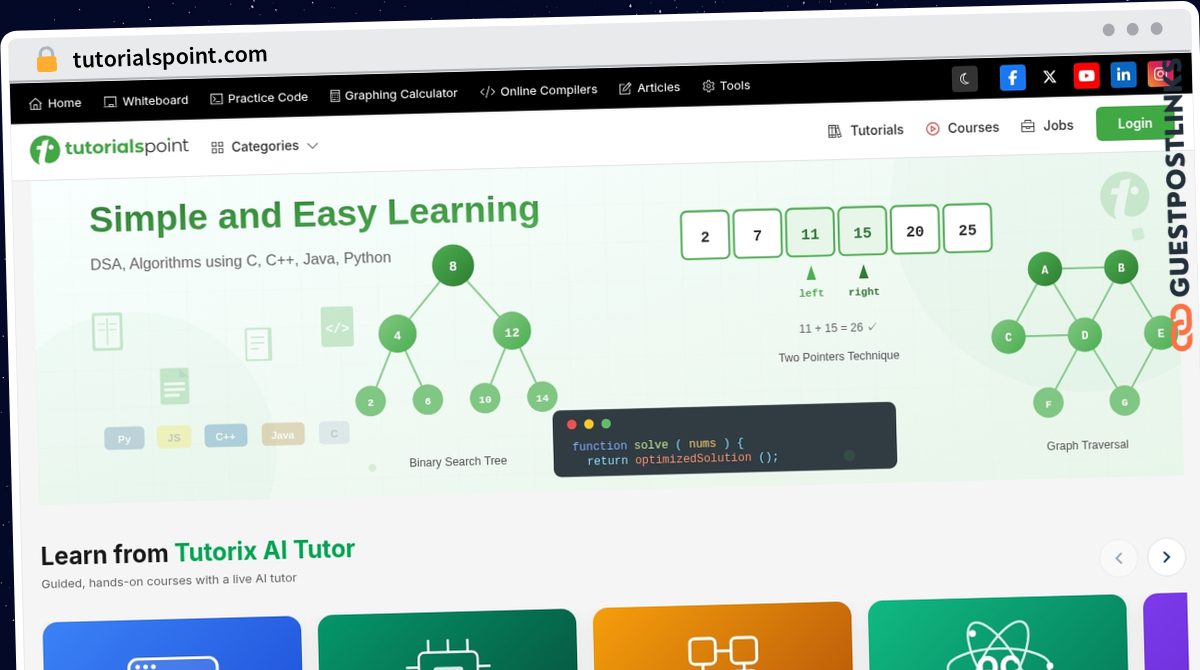 Publish Guest Post on tutorialspoint.com