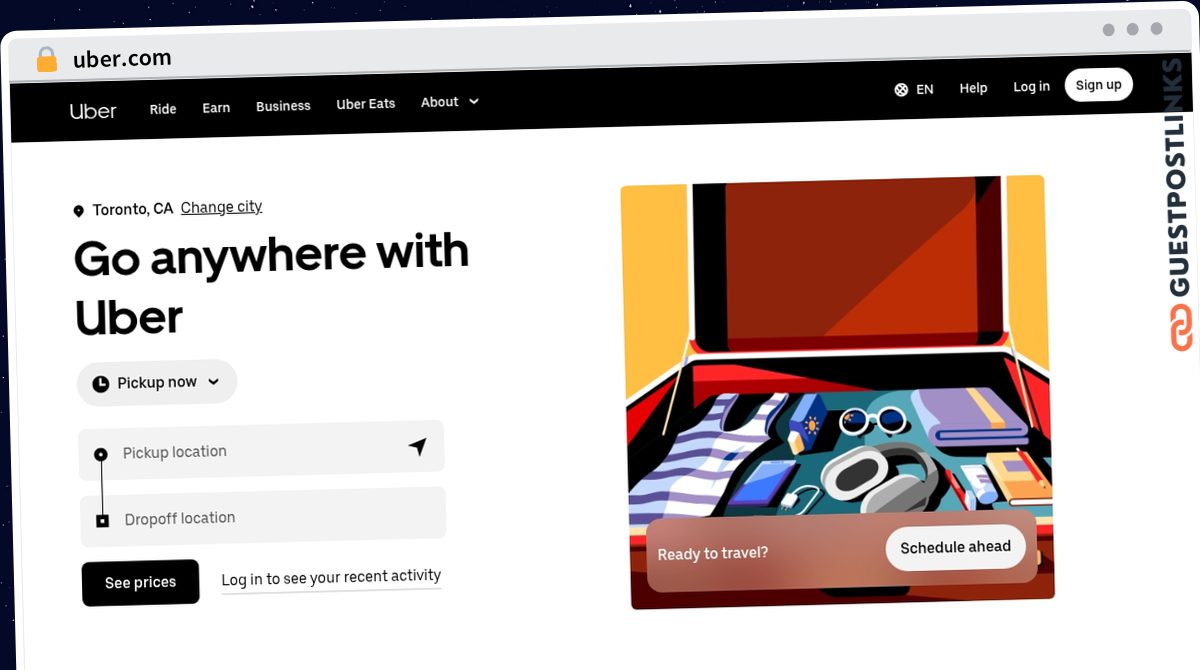 Publish Guest Post on uber.com
