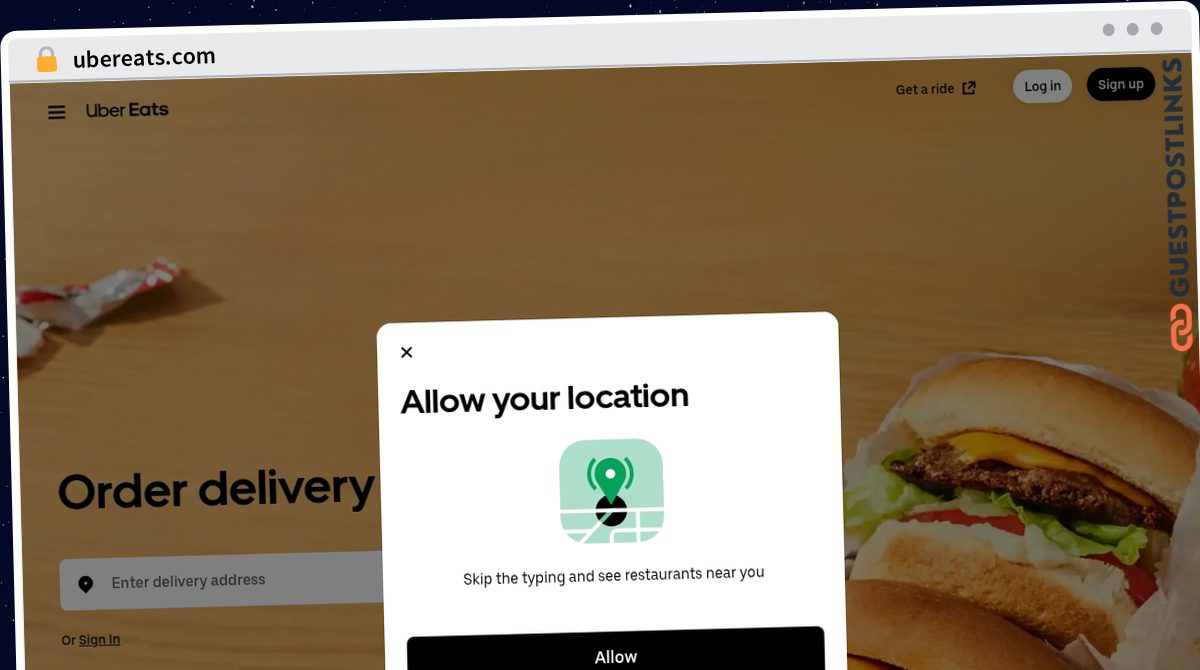 Publish Guest Post on ubereats.com