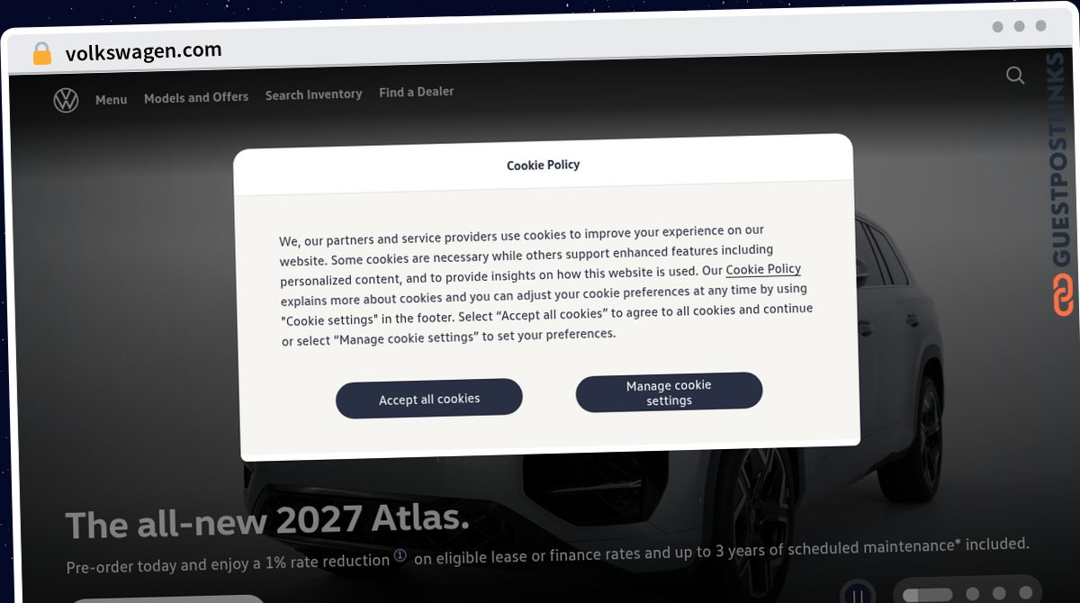 Publish Guest Post on volkswagen.com