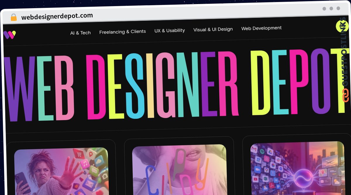 Publish Guest Post on webdesignerdepot.com