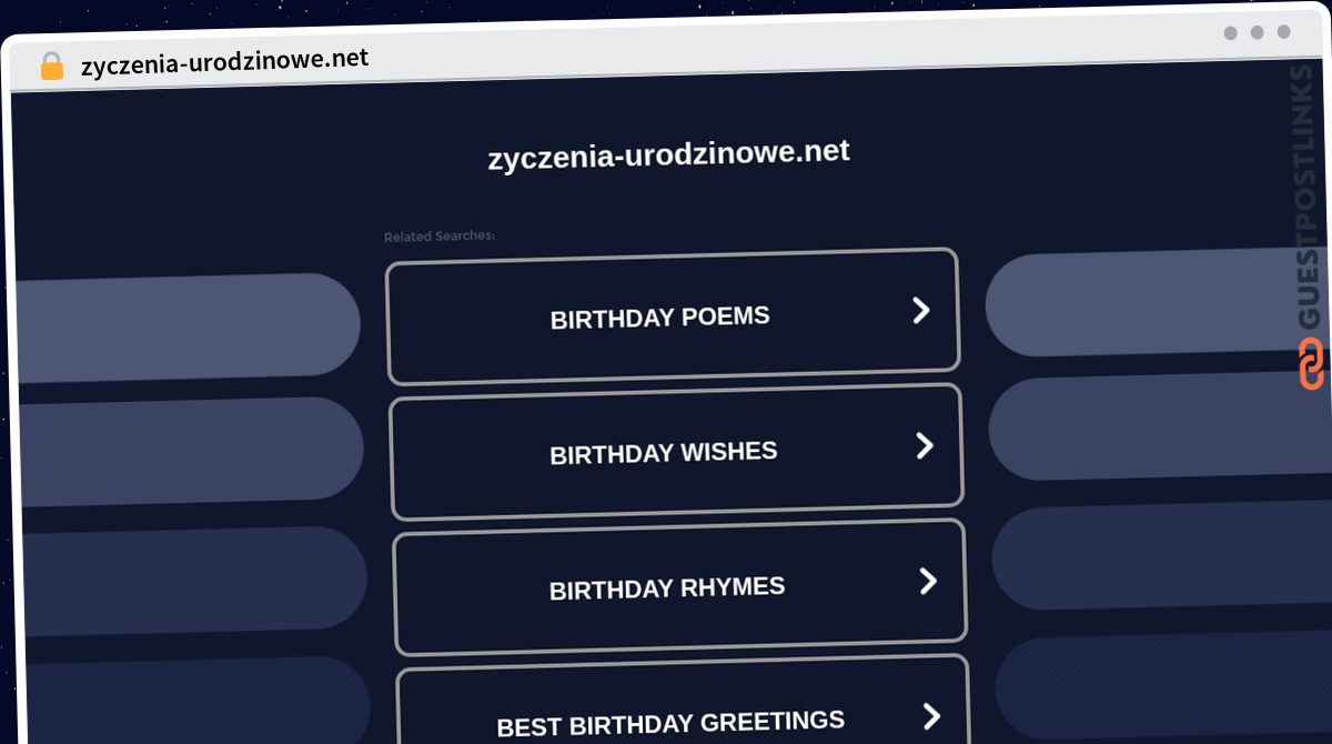 Publish Guest Post on zyczenia-urodzinowe.net